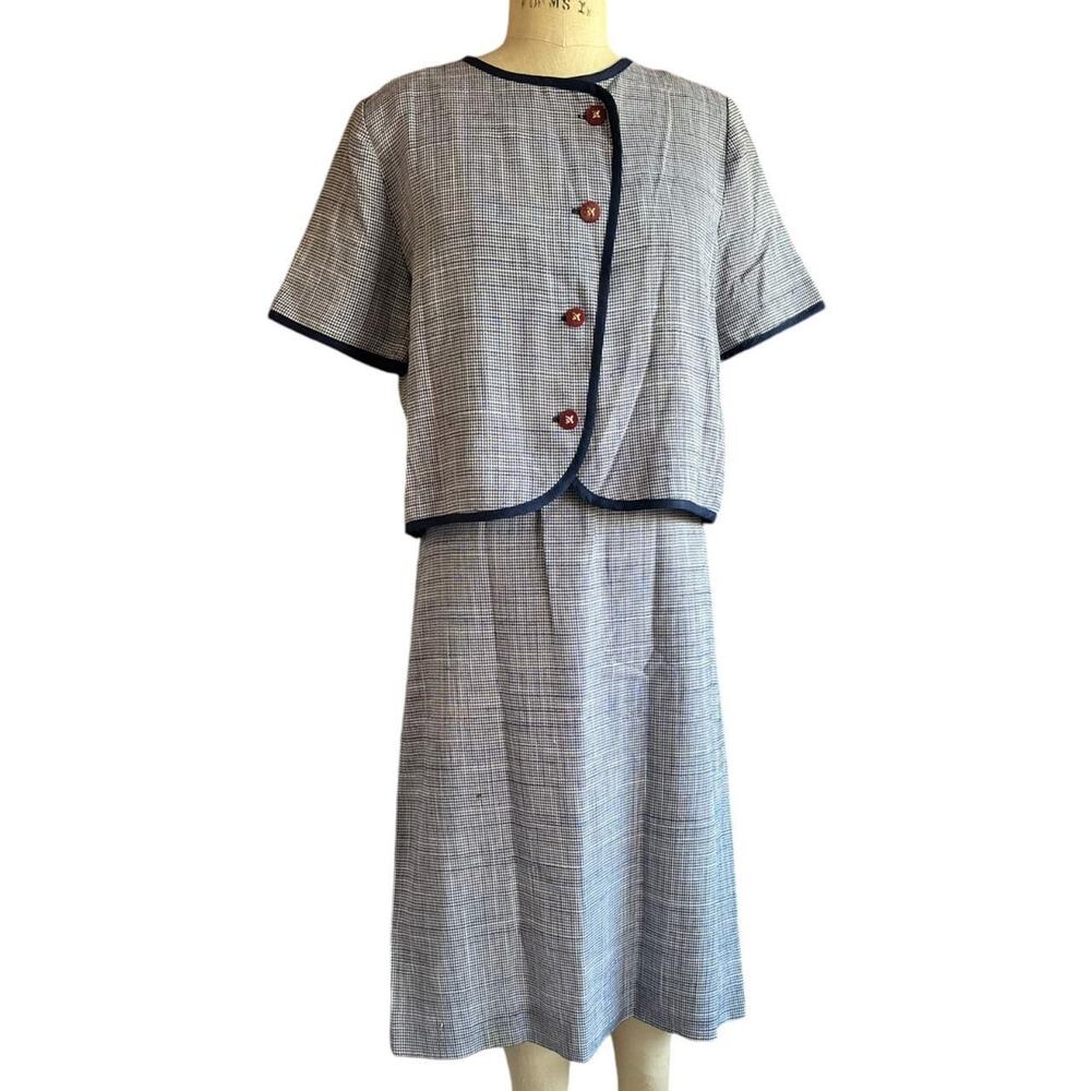 Vintage Outfit Womens Size 12 Professional Twee Business Formal Retro Office